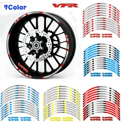 7 Style Reflective sticker Motorcycle Wheel Tire Rim Stickers 17inch wheel For Honda VFR VFR750 VFR800 VFR1200 VFR1200F