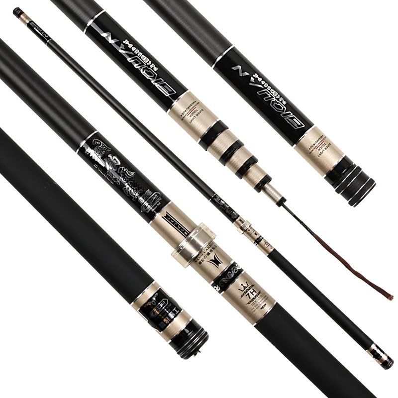 Taiwan fishing rod 7H/6H super hard carbon fishing rod Tilapia carp fishing rod 19 tone fight sport fishing bar NO6.3/7.2 for 7H