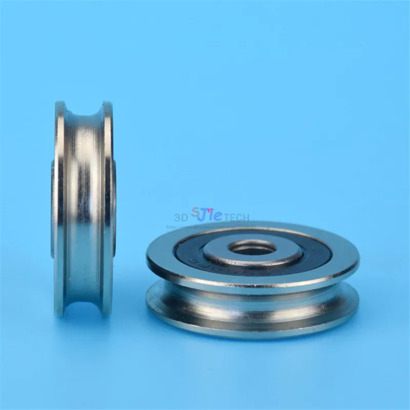 1pcs 6*30*8mm all metal bearing steel pulley, U groove diameter 5mm, rope lifting wheel dynamic pulley roller, door wheel