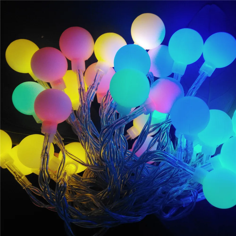 

YIYANG Fairy 20m 200 LED Luminaria Decoration Garland Globe Ball String Lights Christmas Holiday Party Wedding Luminarias Lamps