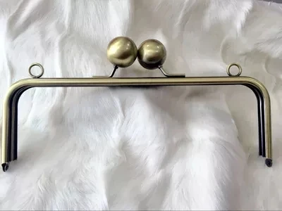 22 X9 CM Big Ball Clasp 25 Mm  Or 25X9 Cm Big Ball 30 Mm Silver Antique Brass Metal Purse Frame Wallet Frame Purse Handle Hanger