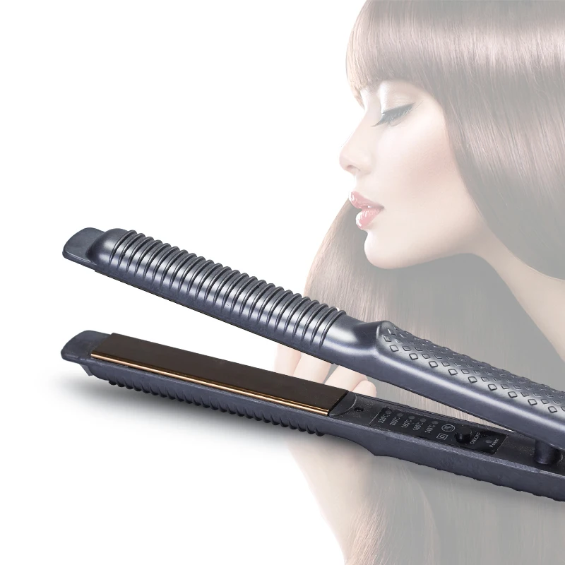 2 in 1 Hair Straightener Iron Ceramic Flat irons Fast Heating Narrow Plates Straight Iron Hair Curly Volume Styling Tools