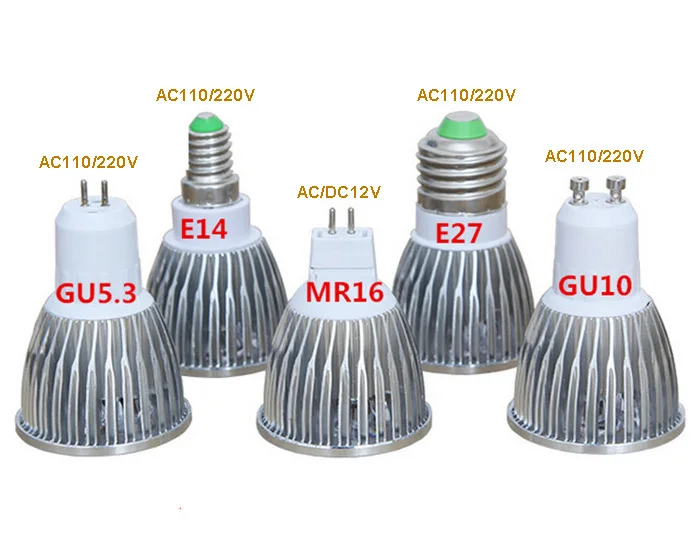 A luz brilhante super da lâmpada do diodo emissor de luz do gu 10 das lâmpadas pode ser escurecido 85-265v 5w 7w 10w gu10 conduziu a luz da lâmpada