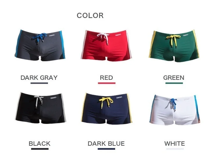 Sexy Pouch Cup Pad Swimwear Men Swimming Trunks Summer Mens Beach Swim Trunk Swimsuit Board Surf Bathing Suit Bikini Boxer Short