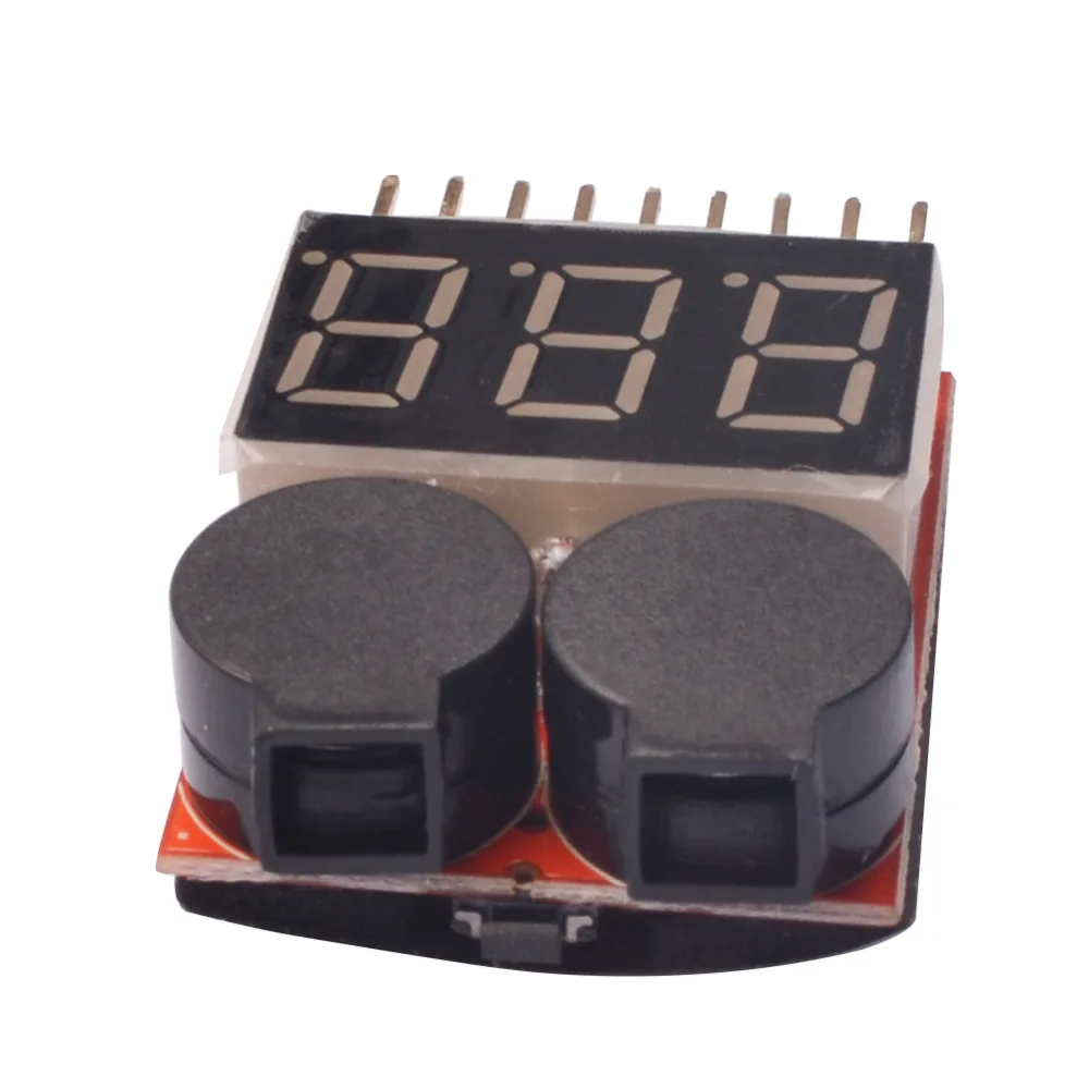 1-8S New Two-in-one Battery Display/BB Low Voltage/Alarm/Electric Display/Dual Function Buzzer for Lithium Battery Detection