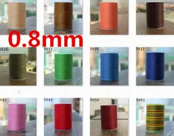 GALACES YL080   78m long 0.8mm wide 24 colors flat waxed thread for leather sewing, YULE thread