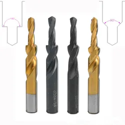 90 180 Degree Straight Shank Step Drill Two-Stage Straight Shank Twist Drill Conutersunk Drill Sub-Step Drill M3/M4/M5/M6/M8/M10