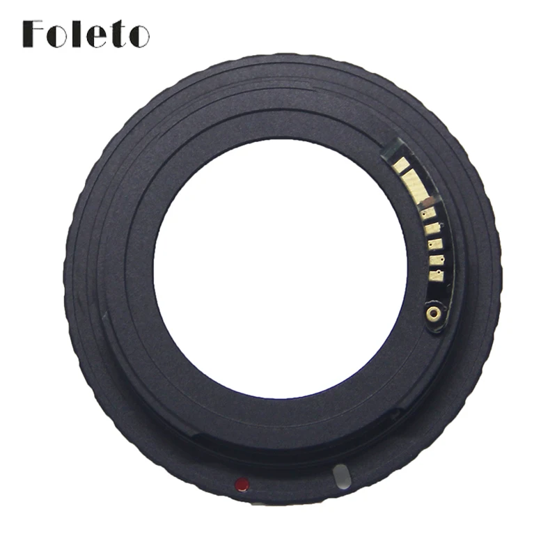 Foleto AF Camera M42 E  Black  AF Confirm Mount Adapter For M42 Lens to For Canon EOS EF Camera EOS 5D / EOS 5D Mark II / EOS 7D