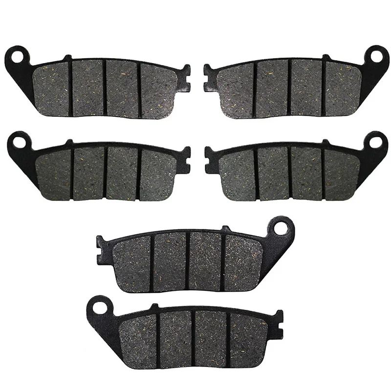 AHL Motorcycle Front and Rear Brake Pads For HONDA VFR750F CBR1000F ST1100 GL1500 CBR750 Black Brake Pads