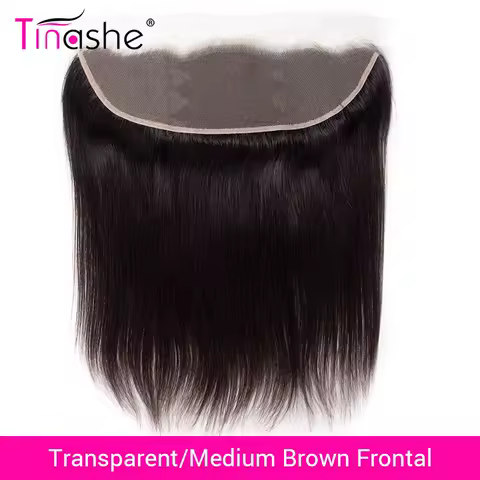 Tinashe Hair Brazilian Straight Hair HD Swiss Lace Frontal Closure Human Hair Lace Closure Remy Hair Transparent Lace Frontal