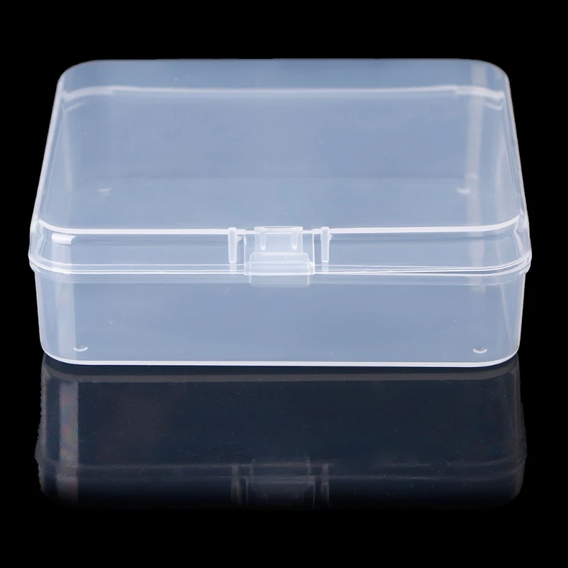 Square Plastic Transparent Storage Box Jewelry Beads Container Fishing Tools Accessories Box Small Items Sundries Organizer Case