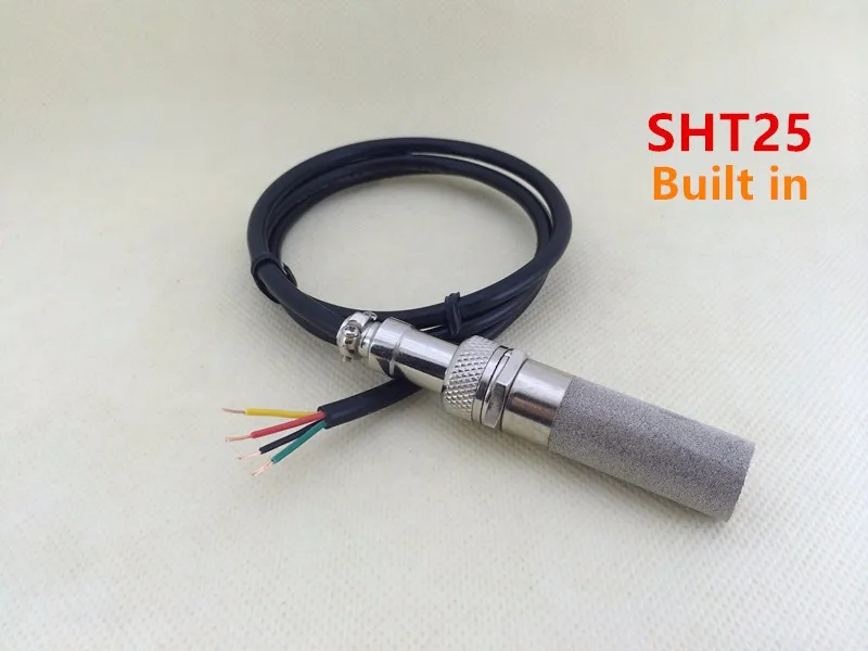 TH25X-H temperature humidity sensor metal stainless steel protective cover cable with SHT25