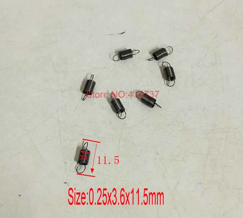 

50pcs/lot 0.25*3.6*11.5mm 0.25mm wire Carbon steel extension tension spring springs