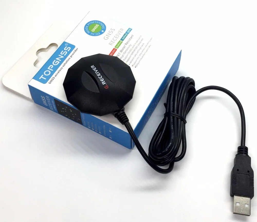 TOPGNSS GN-803G USB GPS GLONASS 리시버 안테나 모듈, USB 출력 프로토콜, 호환 교체, BU353S4 NMEA0183