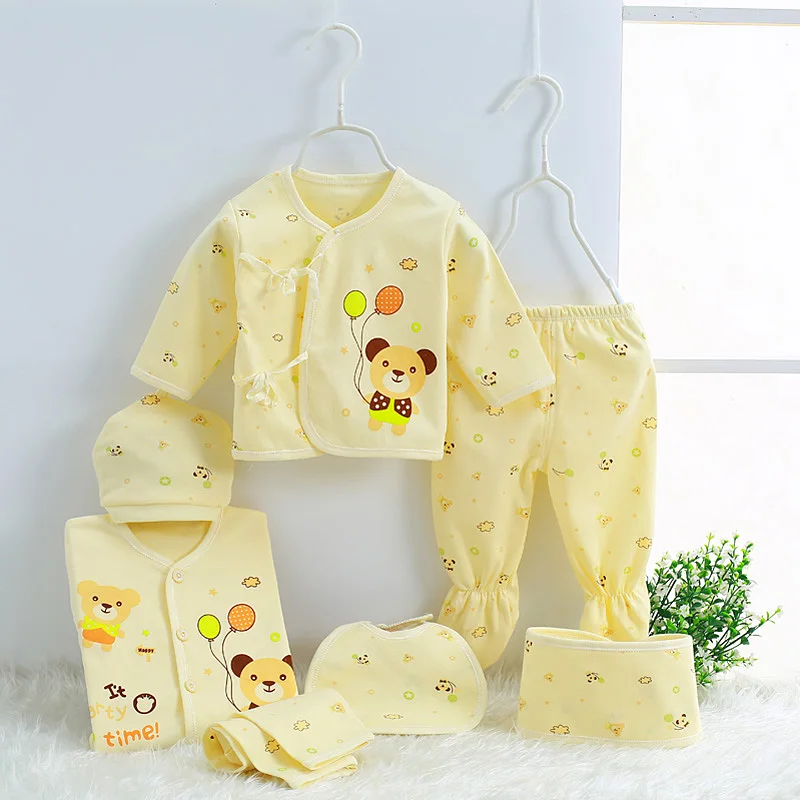 Newborn baby clothing sets baby girls boys clothes Hot new Brand baby gift infant cotton Cartoon underwear (5pcs/set) (7pcs/set)