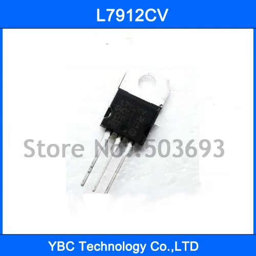 100pcs  L7912CV L7912 7912 Voltage Regulator IC -12V  TO-220