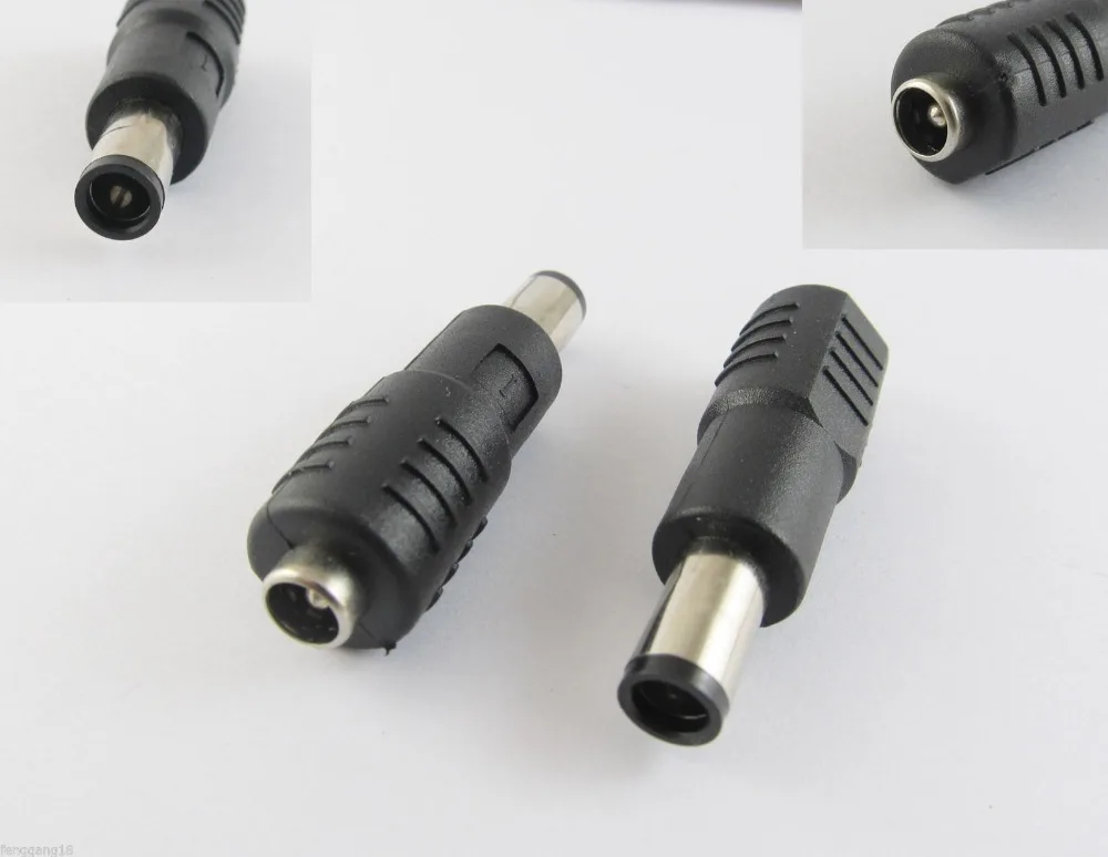 

2pcs 2.1x5.5mm Female to 5.0x7.4mm Male AC-DC Power Plug Connector Adapter f DELL HP Laptops