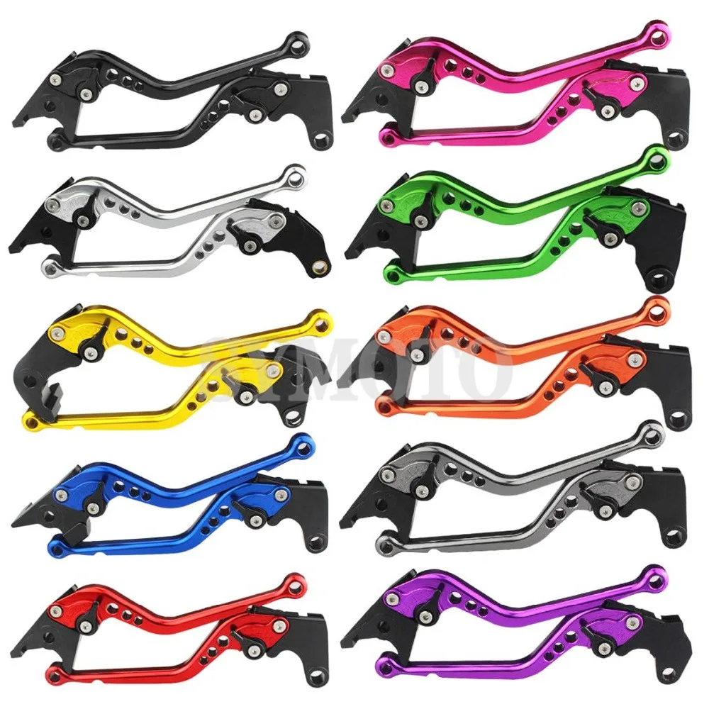 Short&Long Motorcycle Adjustable CNC Brake Clutch Levers For Yamaha FZ6 FAZER 2004-2010 FZ6R 2009-2015 FZ8 2010-2015 11 12 13 14