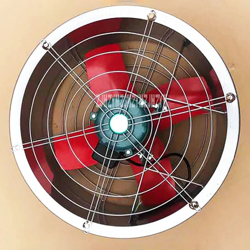 Extractor de aire de 180W para cocina y baño, ventilador pequeño con cilindro de escape de 14 pulgadas, 220V, W