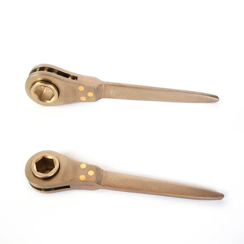 32mm Non-sparking Socket Ratchet aluminium bronze Wrench, explosion proof spanner, hand tools