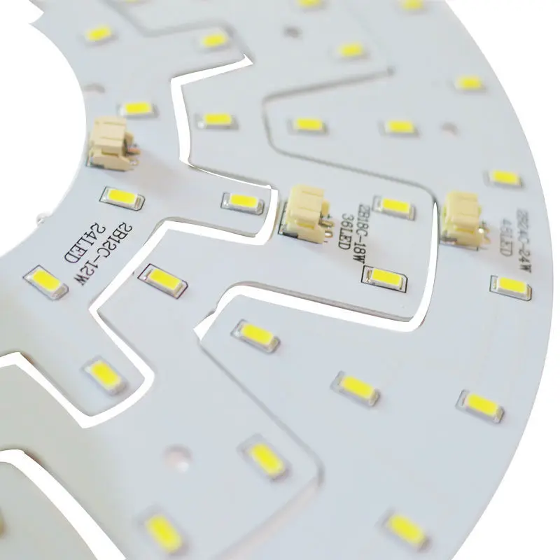 12W 18W 24W LED Ceiling Light Ring Panel SMD 5730 LED Round Ceiling Board Circular Lamp Board With Magnet Screw + Driver