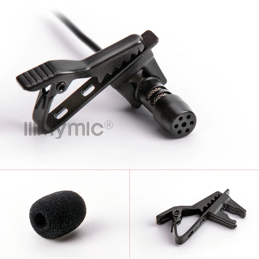 Professional Lavalier Lapel Microphone For AKG Sennheiser Shure Wireless Bodypack Transmitter Mini 3 Pin XLR 3.5mm Lockable 4pin