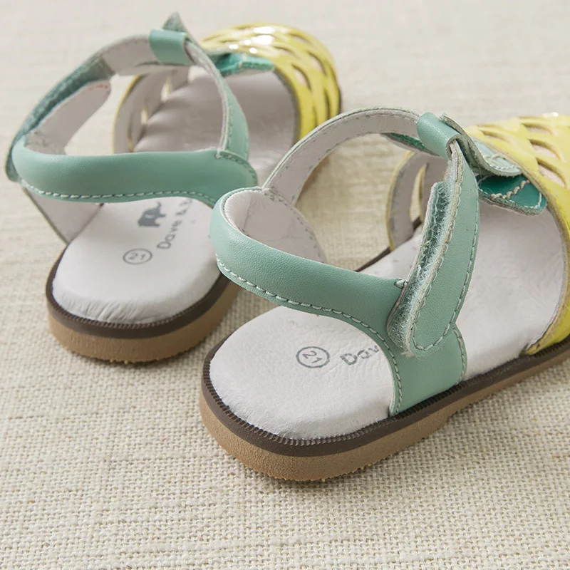 DB10255 Dave Bella summer baby girl sandals new born  infant shoes girl  sandals Princesss shoes pineapple