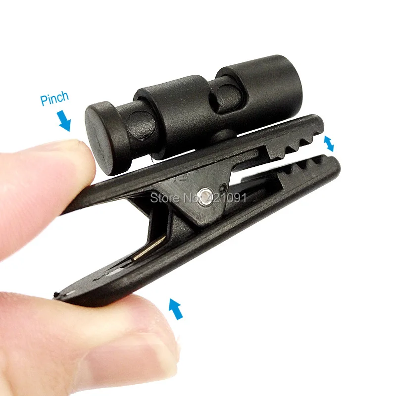 Mobile Phone Data Charging Cable Fixed Clip Walkie Talkie Earpiece Headset Hand Microphone Multi-purpose Collar Sleeve Clip
