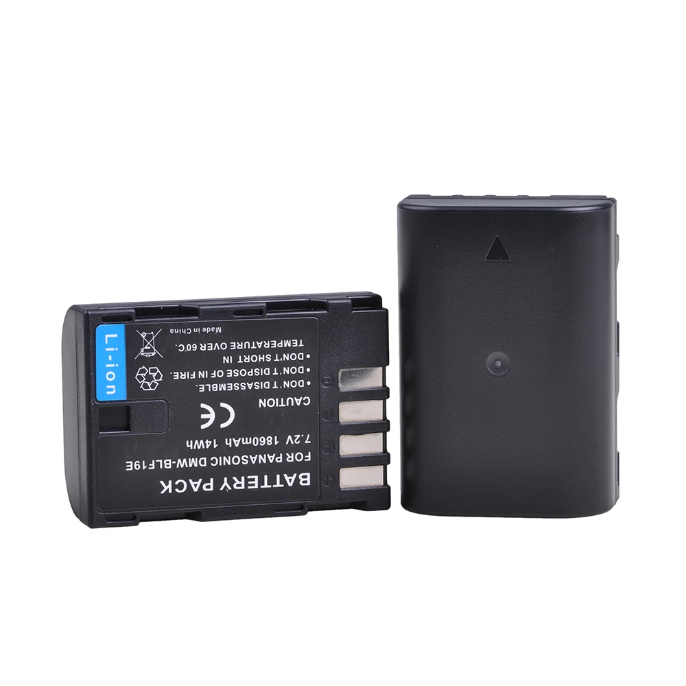 2pcs 1860mAh DMW-BLF19 DM-WBLF19E Battery+USB Dual Charger for Panasonic Lumix DMC-GH3 DMC GH3 GH4 GH5 Camera DMW BLF19 Battery