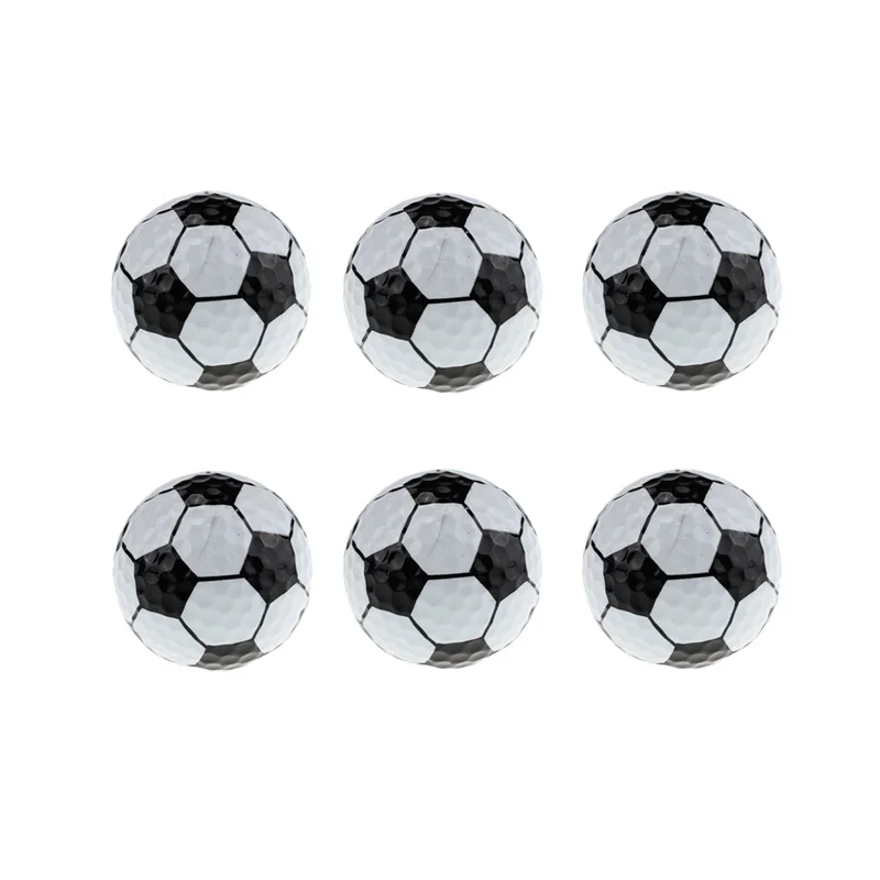 Crestgolf 6 pçs por pacote novidade esportes prática bolas de golfe ballen duas camadas pelotas sortidas bola de golfe driving range bola