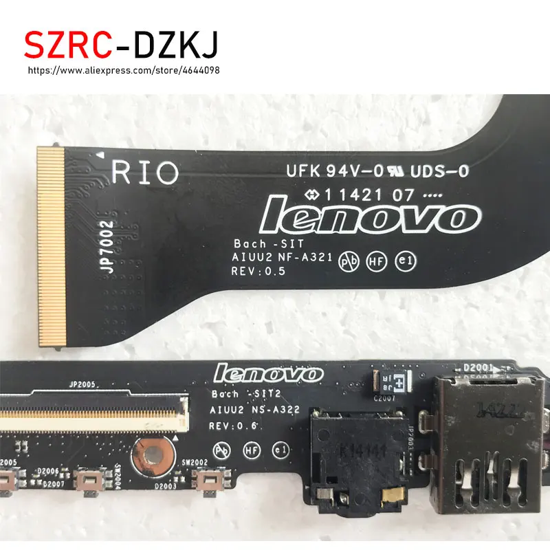 Imagem -03 - Original para Lenovo Yoga Yoga3 Pro 1370 Áudio Jack Placa Usb Aiuu2 Ns-a322 com Cabo Da30000du10 Nf-a321