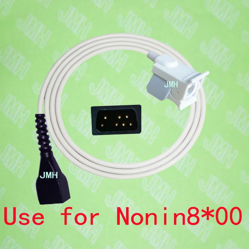 Compatible with Nonin 8500,8600,8700, 8800 Pulse Oximeter monitor, Pediatric finger clip spo2 sensor.