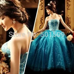 sky blue rhinestone beading Women Medieval Renaissance ball gown queen Dress Party Royal victoria belle ball