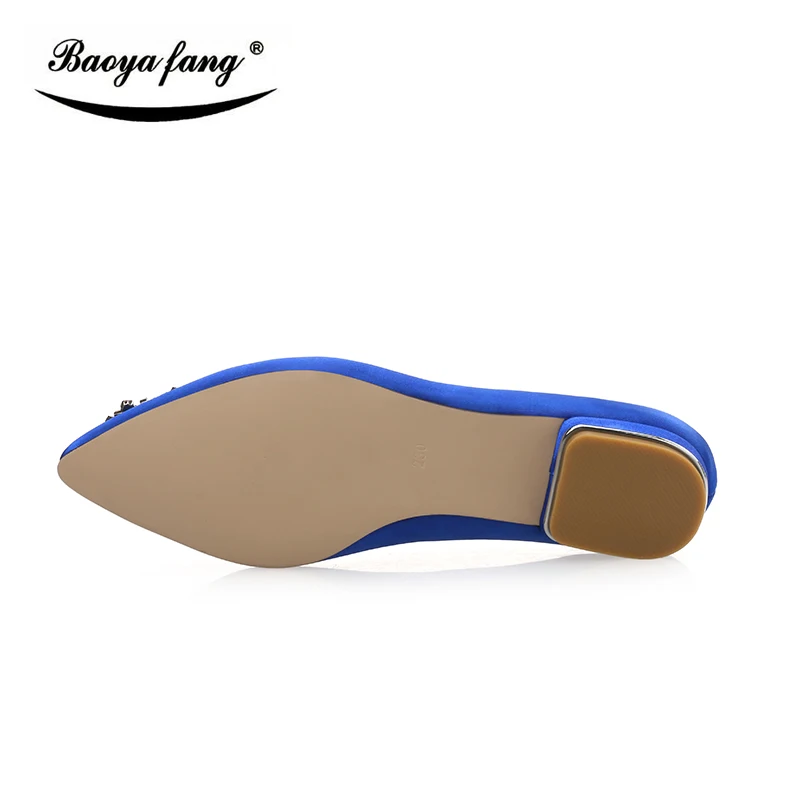 New arrival Spring and Autumn womens Fashion Flat black/blue/pink pointed Toe party shoes ladies office shoes Bride wedding shoe