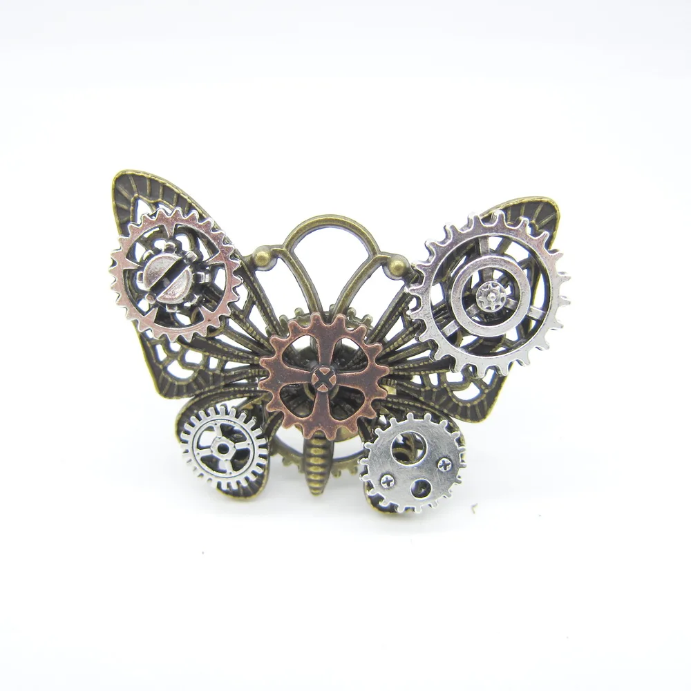 Popular Butterfly Steampunk Gears Vintage Ring