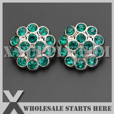 

Color Option: RB1014 #1~#19 / Spot Acrylic Rhinestone Buttons with a Shank in Silver Base,Used for Flower Center,Hair Bows