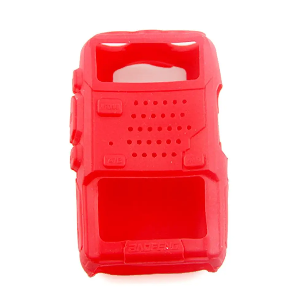 Funda protectora para walkie-talkie, funda de silicona suave para Baofeng UV-5R, UV5R, UV5RA, UV-5RE Plus, F8