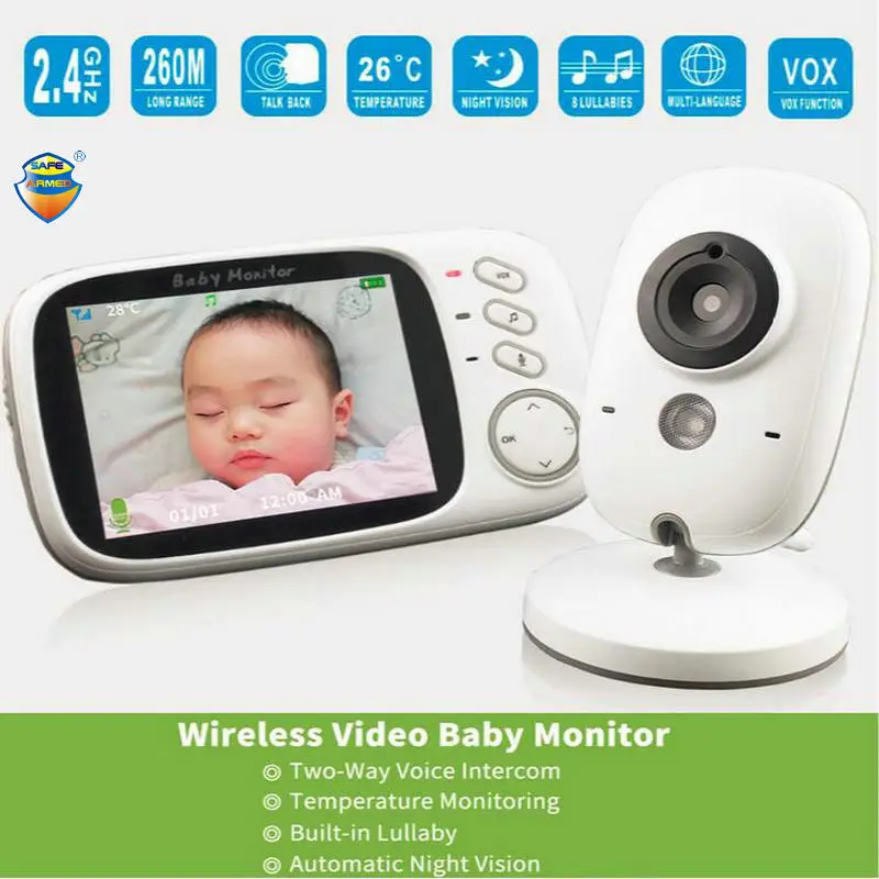 3.2 inch Night Version Camera Wireless Baby Monitor High definition Color Display Security Surveillance 2 way video intercom