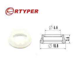 50/100pcs Fuel Injector Plastic Caps Pintle  Size 10.8*6.6*3.6mm