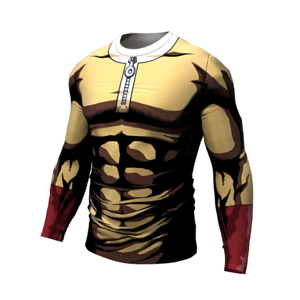 One punch man T-shirt 2021 Cool design Anime Men t shirt Saitama sensei t shirt 3d Printed Casual Short Long Sleeve Tee