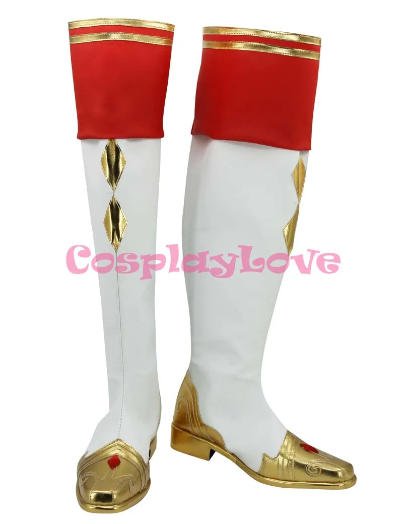 Zapatos de cuero para Halloween, calzado de Cosplay de la santa boda, Avi, Anime 100, príncipe durmiente y el Reino de los sueños, botas largas para Halloween