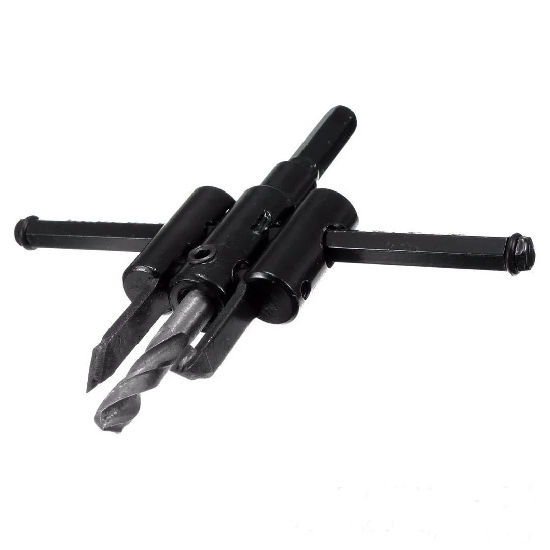 Adjustable Metal Wood Circle Hole Saw Drill Bit Cutter Kit DIY Tool 30mm-120mm Black Alloy blade 30mm-200mm 30mm-300mm