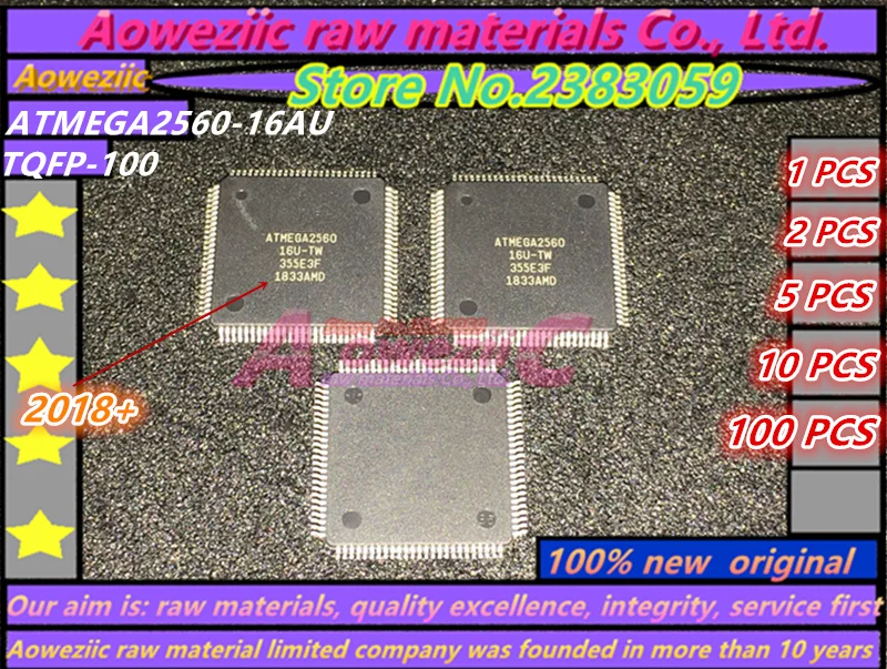 

Aoweziic 2021+ 100% new original ATMEGA1280-16AU ATMEGA1280 16U-TW ATMEGA2560-16AU ATMEGA2560 16U-TW TQFP-100 microcontroller