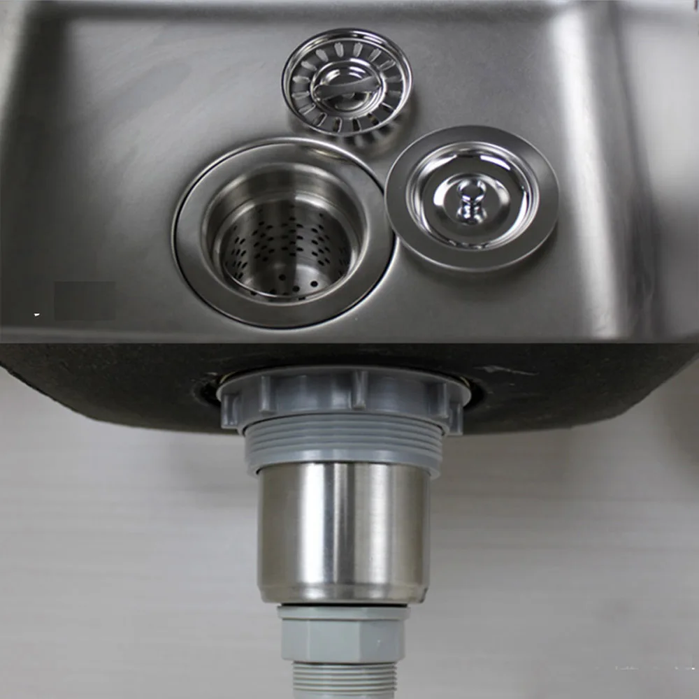 Talea 110Mm Rvs Spoelbak Afvoer Zeef Aanrecht Stopper Mand Zeef Riool Filter Mesh Stopper Afval
