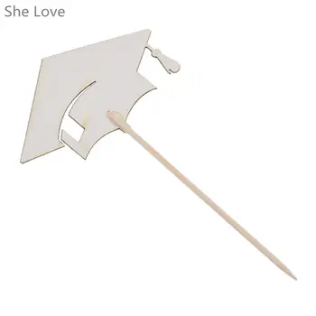 Chzimade 30個裝紙杯蛋糕裝飾帽 單身派對畢業蛋糕裝飾用品 10 最佳銷售 畢業裝飾 - №8