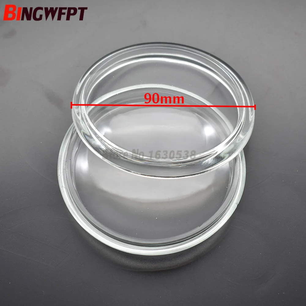 2pcs/set Round Diameter 90mm Fog Lights Lamps Anti-fog Glass Tempered Glass For Ford Taurus X Fusion Mondeo Mustang Grand C-Max