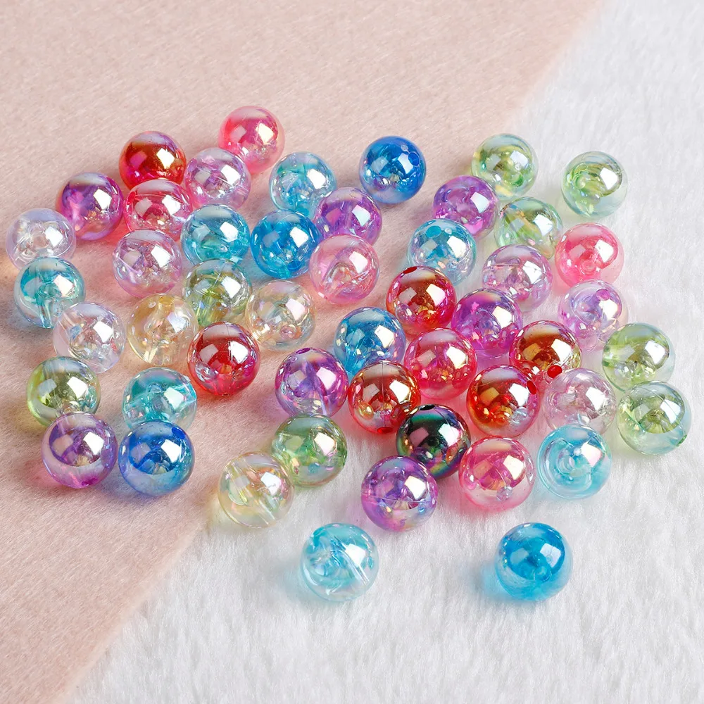 6/8/10/12mm 50/100pcs Acrylic Beads Bayberry Beads Round Loose Beads Fit Europe Beads For Jewelry Making DIY Accessories