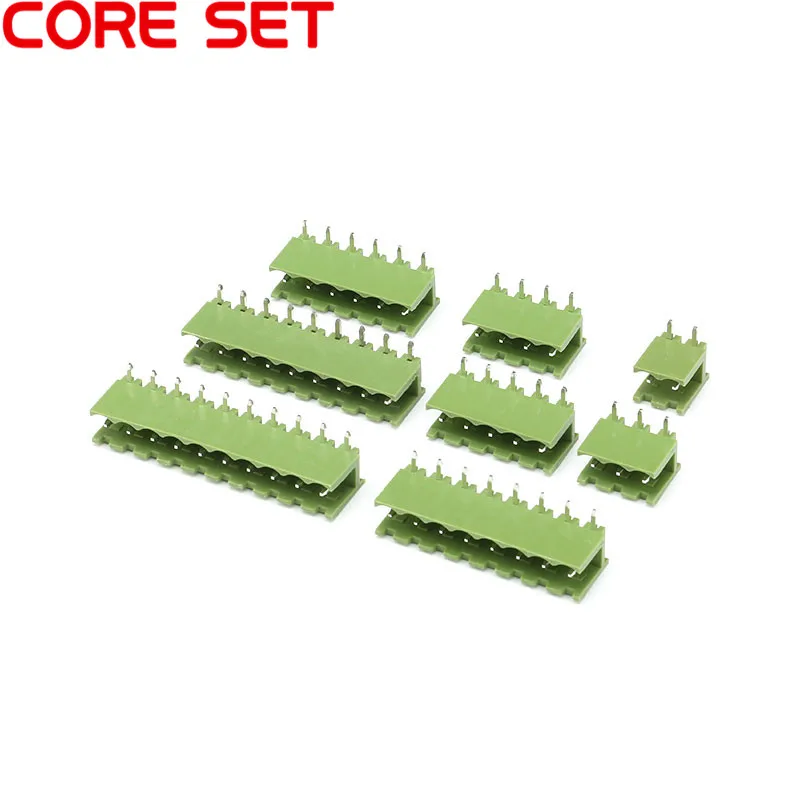 100pcs/Lot curved Needle Socket KF2EDGK 2P 3P 4P 5P 6P 7P 8P 9P 10P Terminals Connectors Accessories 5.08MM Pitch 300V 10A