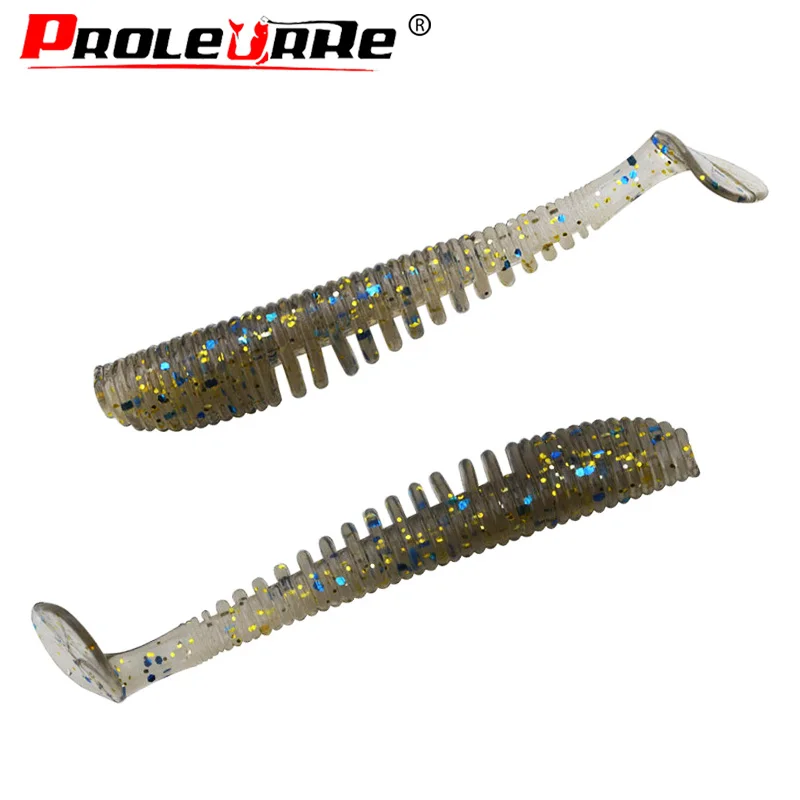 10 개/몫 Wobblers 낚시 미끼 75cm 2.8g 쉬운 Shiner Swimbait 실리콘 소프트 미끼 더블 컬러 잉어 인공 소프트 미끼 PR-051