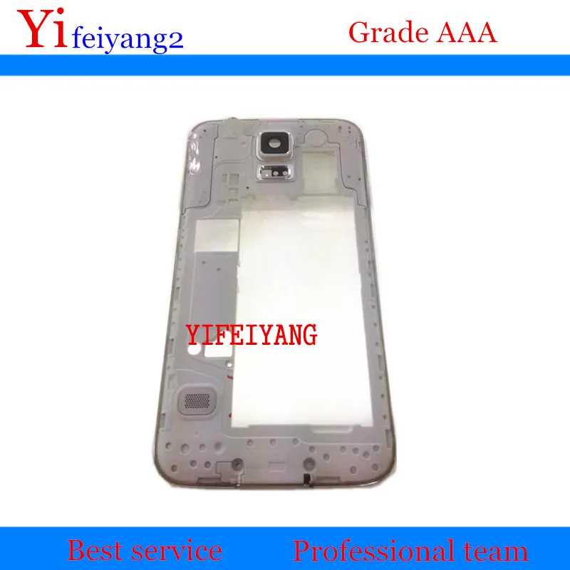 10pcs Original NEW fast shipping Middle Back Frame Chassis Plate Bezel Back Housing For Samsung Galaxy S5 G900F G900M G900H P